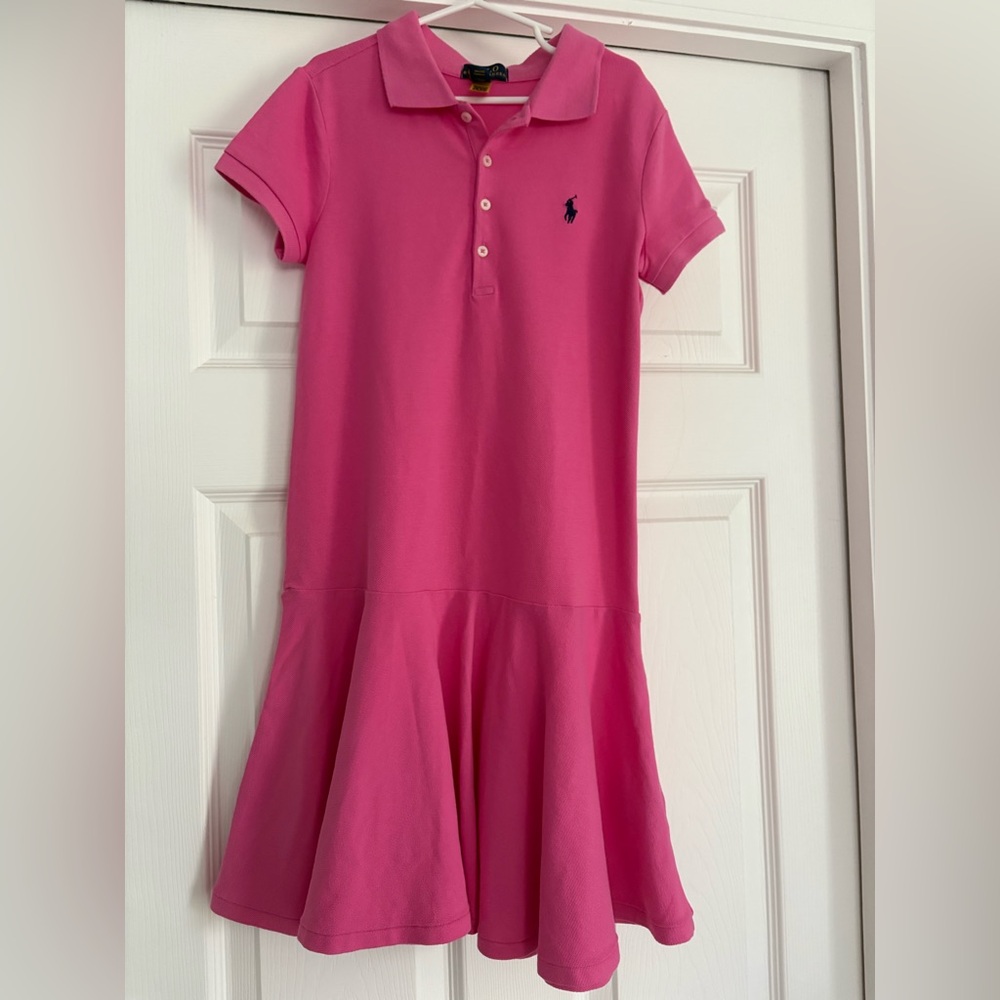 Polo by Ralph Lauren Girls Pink Dress Size 8-10